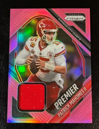 2025 Panini Prizm PATRICK MAHOMES II #PYJ-PMA Premier Jersey Patch Pink Prizm