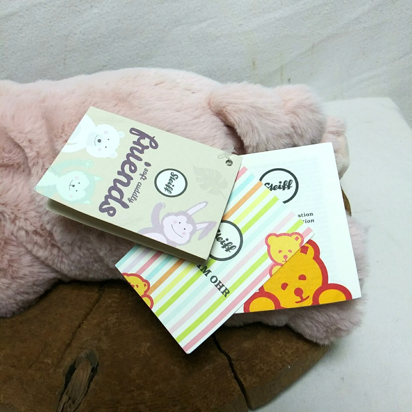 Steiff Piko Soft Cuddly Friends Piglet Pig Stuffed Animal Plush 063978 With Tags