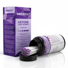 100 Ketone Easy Urine Self-Testing Strips with Color Chart Results in 45 Seconds