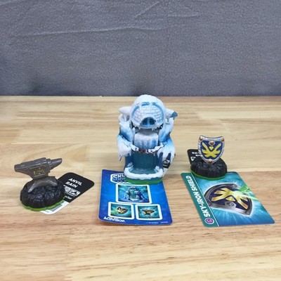 Skylanders Spyros Adventure Empire of Ice Pack Anvil Rain Sky-Iron Shield Cards