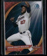2016 Bowman Chrome Adam Brett Walker 2015 AFL Fall Stars Blue Refractor #/150