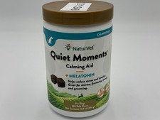 NEW NaturVet Quiet Moments Calming Aid Soft Chew Supplement for Dogs - 180 Count