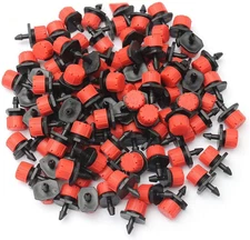 50Pcs Adjustable Irrigation Drippers Sprinklers 1/4 Inch Emitter Dripper Micro D