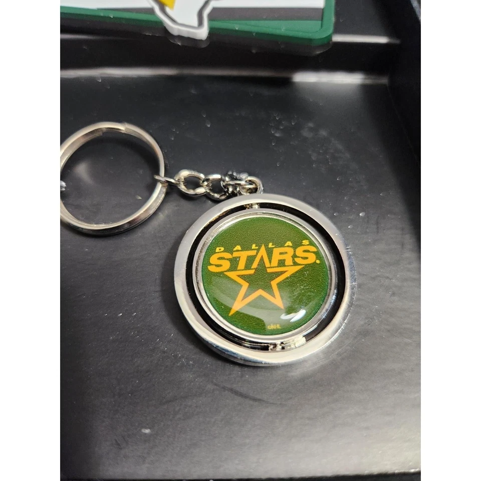 NUEVO Dallas Stars NHL Hockey Caja Set de Regalo Etiqueta de Equipaje Dinero Clip Llavero Foto 3 de 4