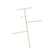 Wooden Chick Perch Stand with Stake Multipurpose Exercise Extra Large Chicken