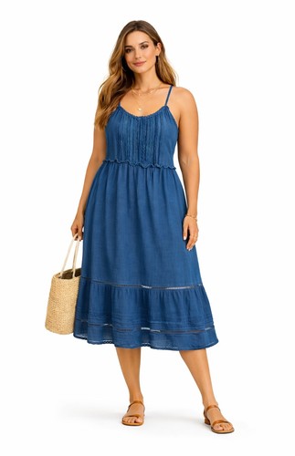 Veronica Beard Ayesha 100% Cotton Midi Dress Size XL