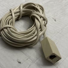 Landline Telephone Extension Cable Lead Wire Cord Phone Fax Modem WORKS EUC