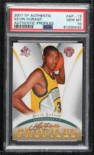 2007-08 SP Authentic Authentic Profiles Kevin Durant #AP-13 PSA 10 GEM MT 04xn