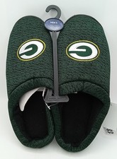 Green Bay Packers NFL Foco Poly Knit Cup Sole Men's Slippers Size L 11-12
