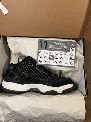AIR JORDAN 11 RETRO LOW IE 2007 BLACK/ZEST-WHITE 306008 002 Size
