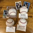 TRI STAR- AUTOGRAPHED MLB BASEBALL COLLECTION –6- BALL LOT – AUTHENTICATED –