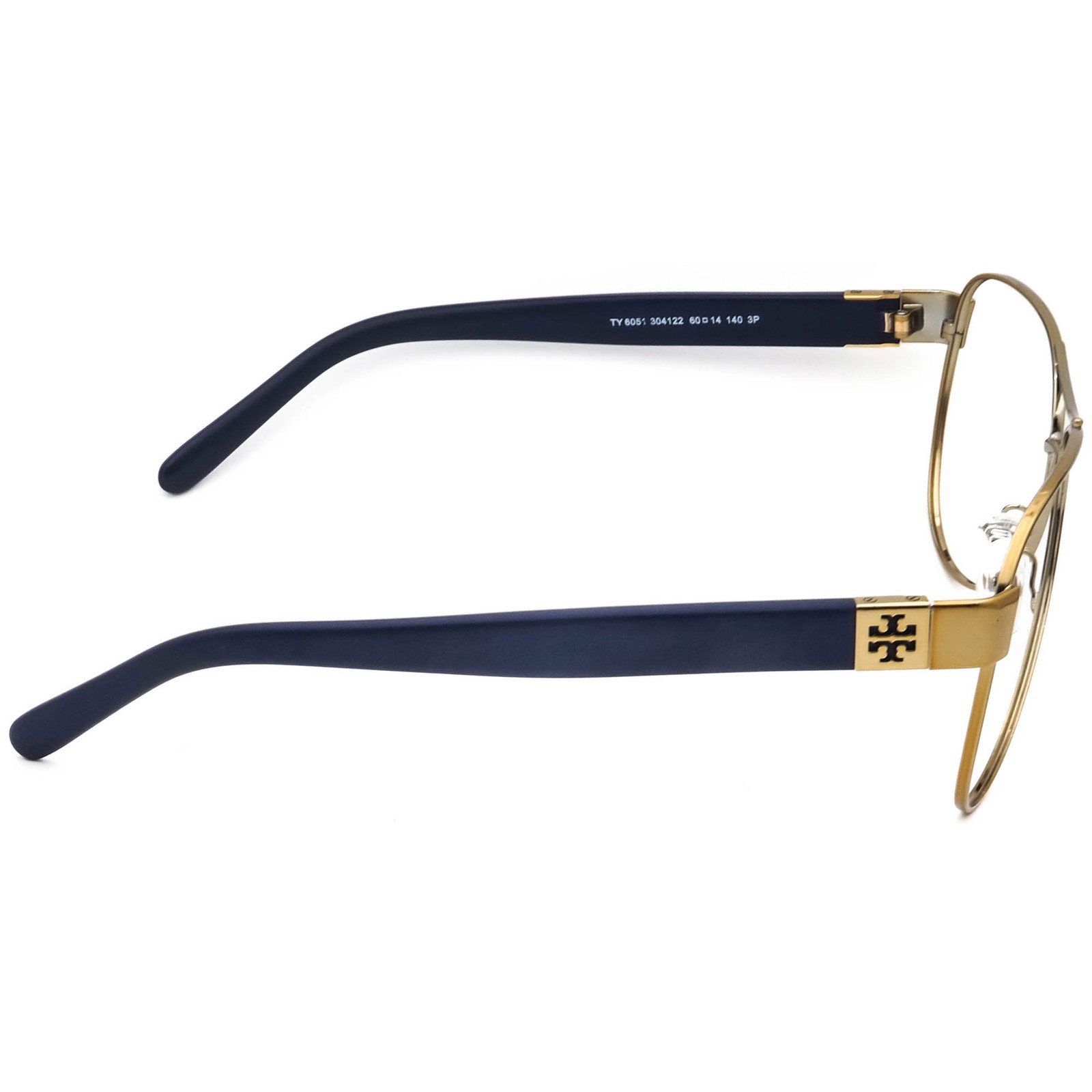 Tory Burch Women's Sunglasses Frame Only TY 6051 304122 Gold/Blue Aviator 60 mm thumbnail 4