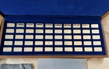  Silver Bullion OZ  1972 Franklin Mint Sterling Silver Ingots banks of America ￼
