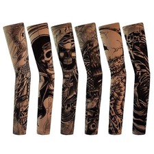 Tattoo Ärmel Set 6 Stück Nylon Elasthan arm sleeves Körperkunst Sonnenschutz
