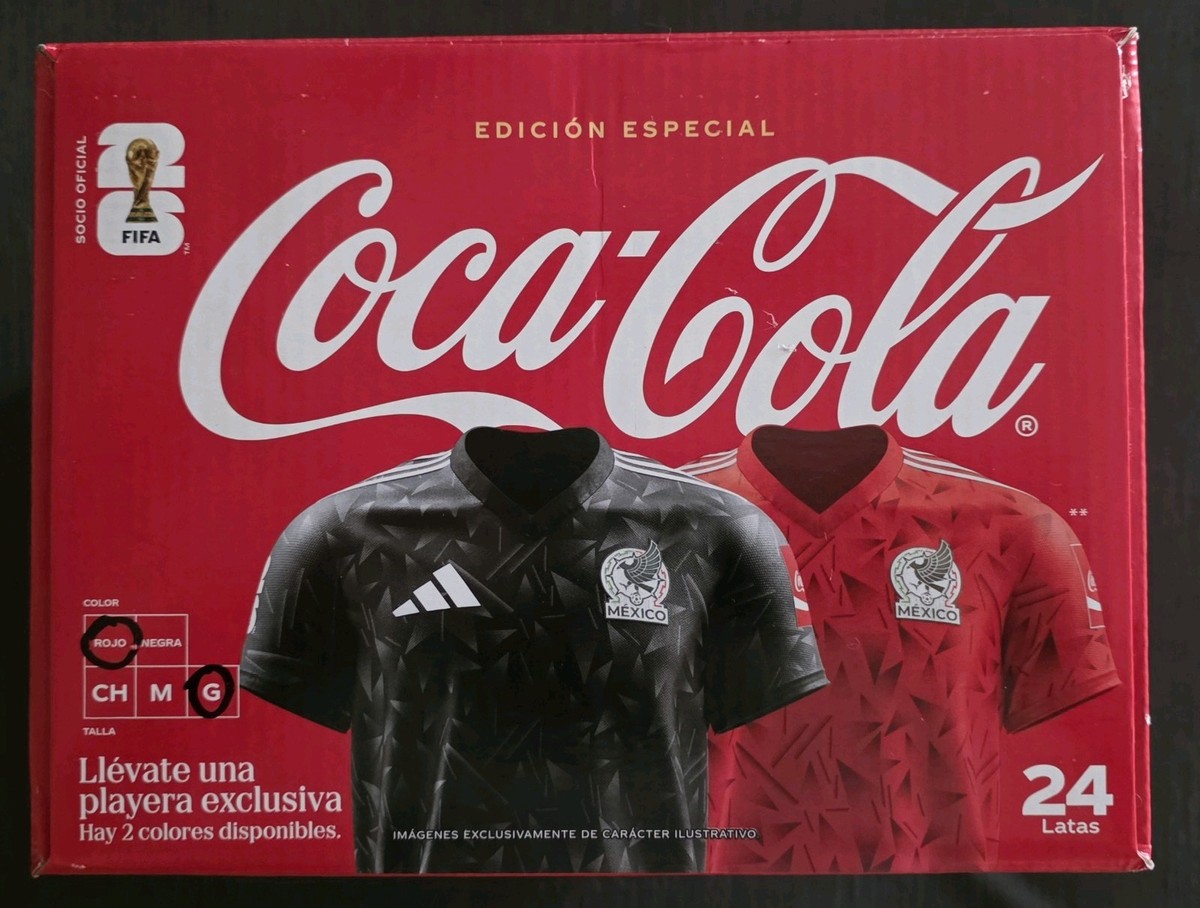 FIFA 2026 World Cup MX Team Red Jersey Size Large Coca Cola