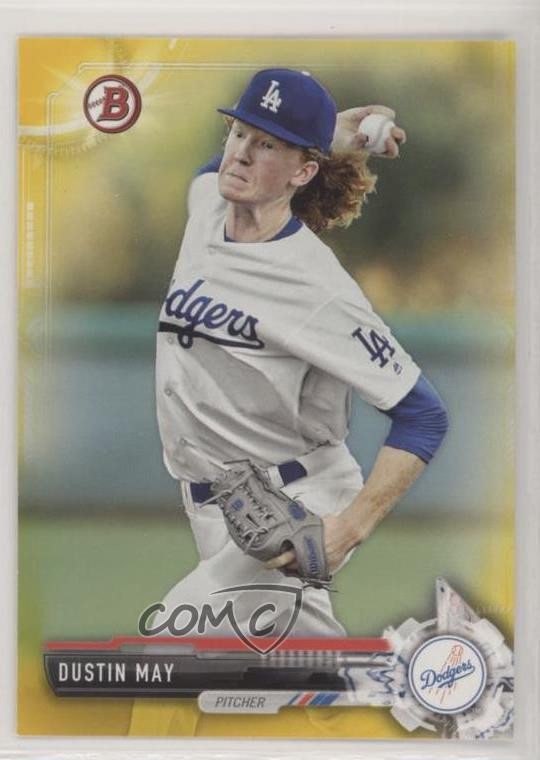2017 Bowman Prospects Retail Yellow Dustin May #BP21 sf4