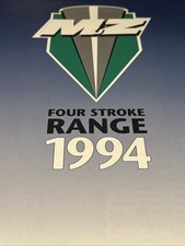 The MZ Four Stroke Motorbike Range 1994 Car Sales Info Brochure