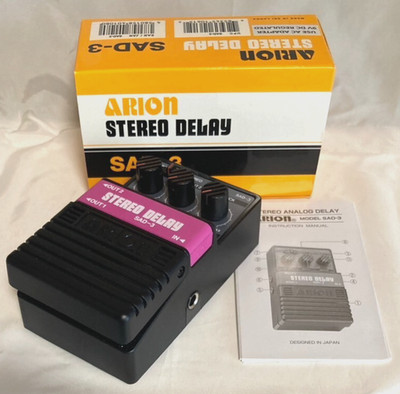 NOS Arion SAD-3 Stereo Delay Guitar Effects Pedal From Japan Free Shipping