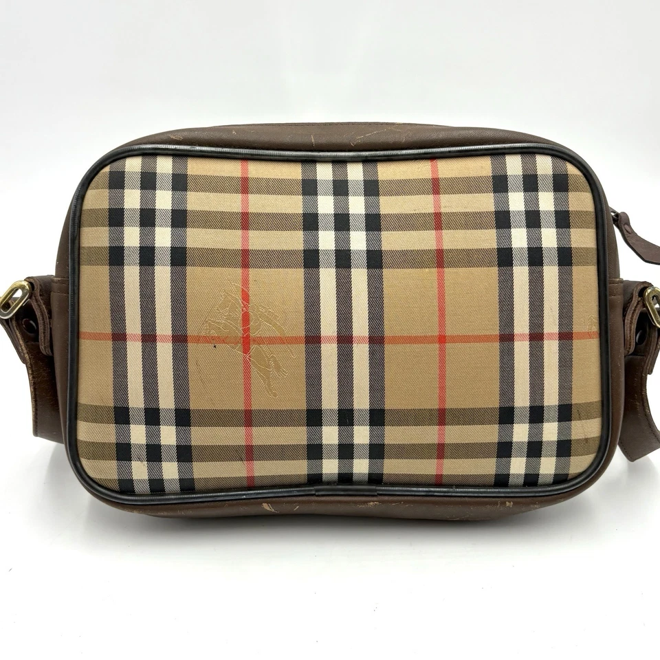 Burberry Nova Check Shoulder Bag Crossbody Bag Canva Burberrys 2Y1945 - Image 3 of 4