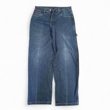 Vintage Y2K Fubu Platinum Baggy Carpenter Dark Wash Skater Men s 30x32 Jeans