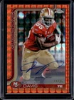 2025 Topps Chrome Vernon Davis Orange Refractor (RAW)