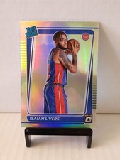 2021-22 Panini Donruss Optic Isaiah Livers Silver Holo Prizm RC #177 Pistons