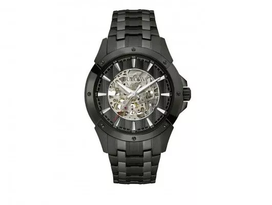 Bulova Men s Analog Automatic self Wind Watch with Stainless Steel Strap 98A147