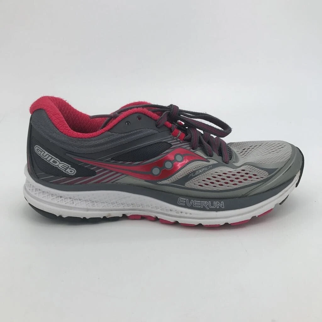 Saucony Womens Guide 10 Running Shoes Gray Pink S10350 2 Low Top
