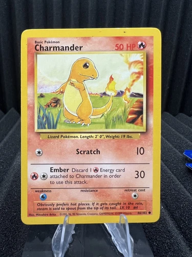 Charmander 46/102 - Base Set Unlimited Edition - WOTC Pokemon LP