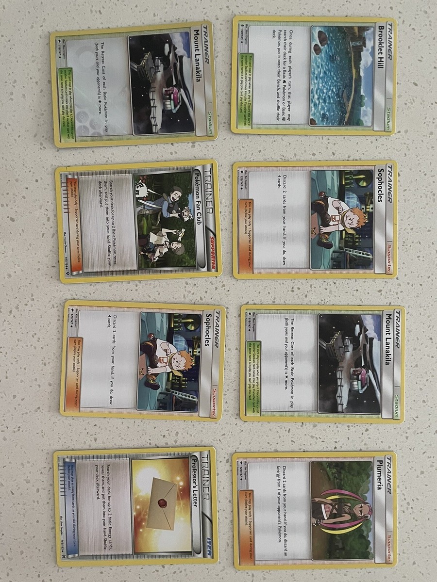 pokemon trainer cards (8 pack)