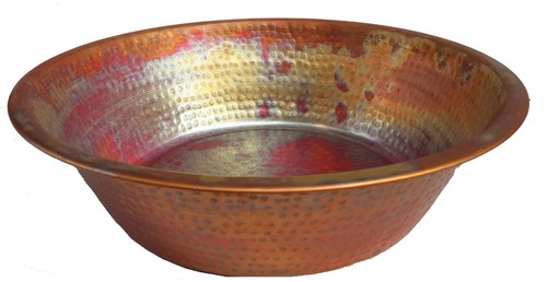 Rainbow Copper Foot Rub Soaking Bath Wash Massage Spa Therapy Pedicure Bowl - Picture 2 of 6