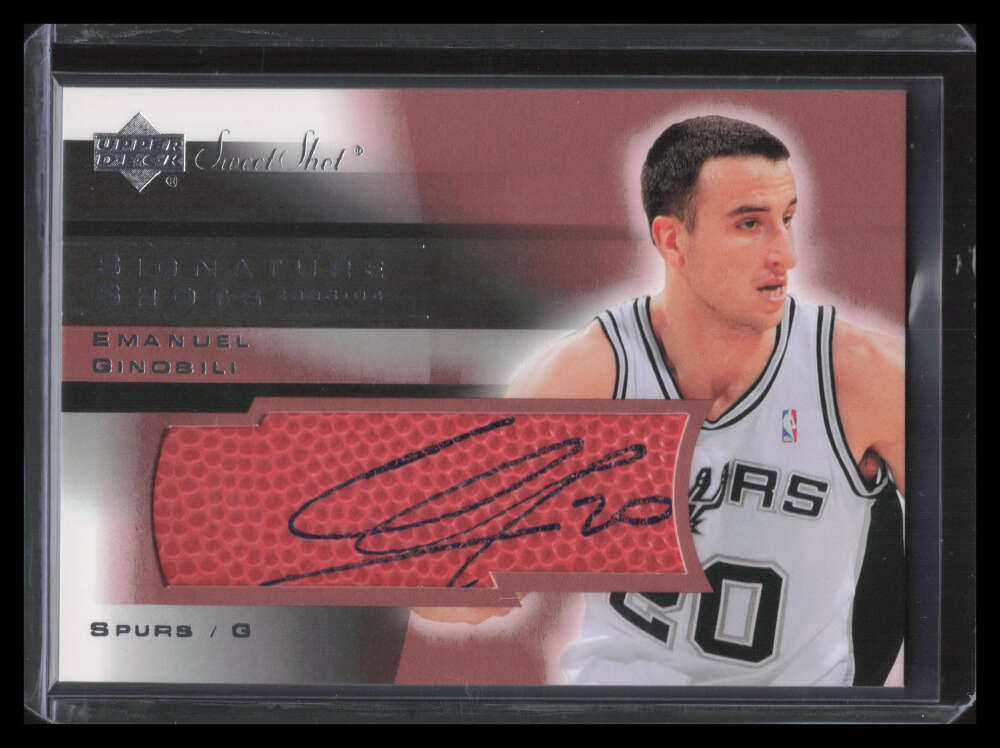 2003-04 Sweet Shot Signature Shots EG Emanuel Manu Ginobili 2003-04 Sweet Shot Signature Shots EG Emanuel Manu Ginobili
