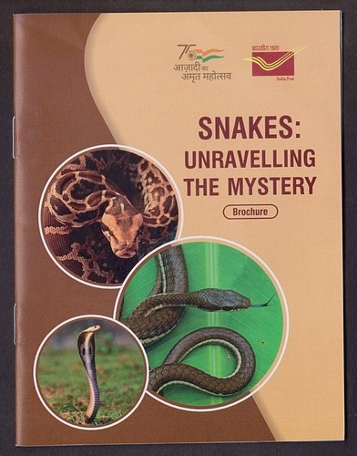 India - "SNAKES ~ UNRAVELLING THE MYSTERY" Set of 10 Mint, Post Card Pack 2022 - Picture 10 of 11