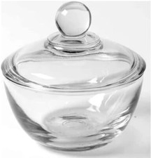 Glass Bowl with Lid, Sugar Bowl, Jam, Sweets, Butter, Spices, Multi-Purpose Bowl