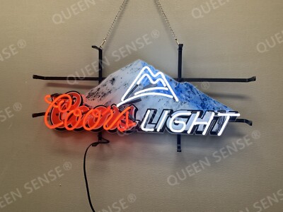 Coors Light Mountain Beer 24''x12'' Neon Sign Lamp With HD Vivid Printing