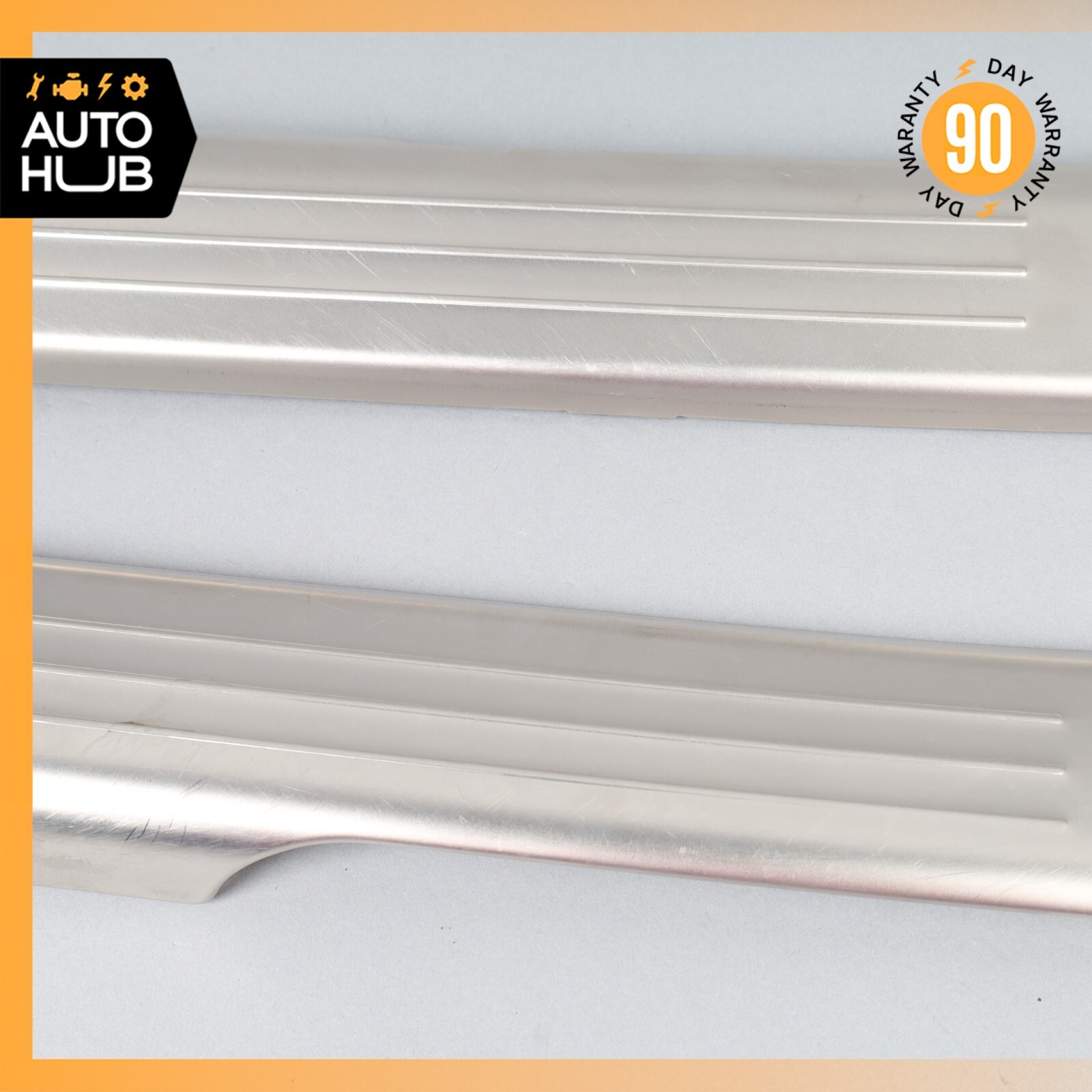 06-13 Bentley Continental Flying Spur Rear Left & Right Door Step Sill Set OEM