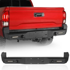 Steel Black Front Rear Bumper Wwinch Plate Led Lights Fit Toyota Tacoma 16-23