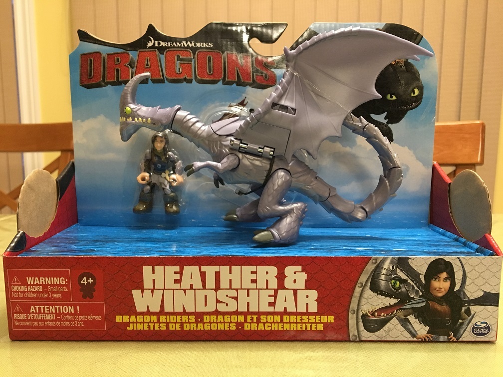 Dreamworks How to Train Your Dragons Heather & Windshear Dragon Riders