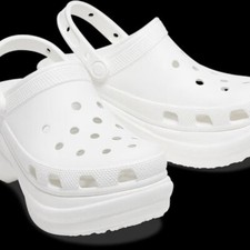 Crocs Bae Clogs Classic Platform White Size 9