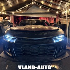 For 2014-2015 Chevy Camaro Upgrade 6th Gen Style Headlights Projector Led Drls
