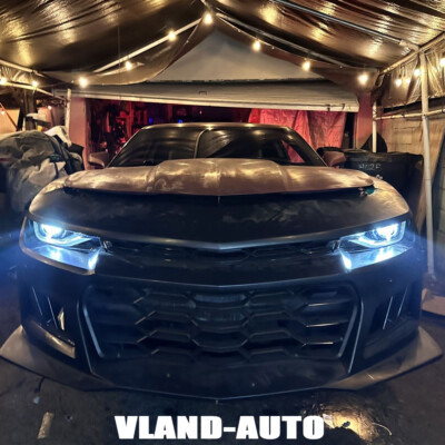 For 2014-2015 Chevy Camaro Upgrade 6th Gen Style Headlights Projector LED DRL'S