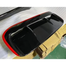 Black + RED For Subaru WRX 4th 4DR STI CS Front Hood Scoop Vent Cover Trim 2021