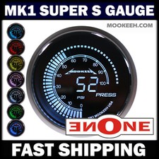 Mookeeh Mk1 7 Led Color 52mm Universal Electric Fuel Pressure Gauge With Sender