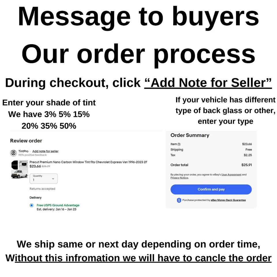 Premium Nano Carbon Window Tint fits Ford Transit Van 2015-2025 Low Roof 2F - Image 3 of 4