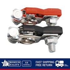 2PCS Car Battery Terminal Clamp Connectors Positive Negative Release Disconnect