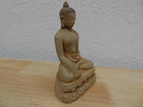 ANTIKE MONGOLISCHE TIBETISCHE BUDDHISTISCHE TONSTATUE IM ZANABAZAR-SCHULSTIL - Bild 4 von 15
