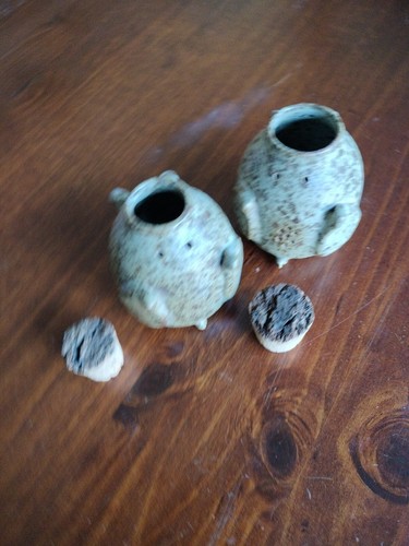 Vintage Pig Salt And Pepper Shaker Stone wear Pottery Country Farmhouse Décor - Bild 7 von 8