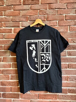 Vintage 00s Wolfszeit Festival Black Metal Band Tee Tshirt m black