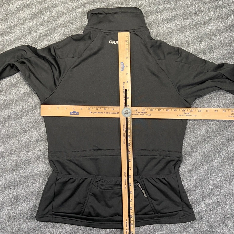 Craft Jacket Womens Medium Black Drawstring Waist Pockets Back Pocket Stretch - Image 4 of 4