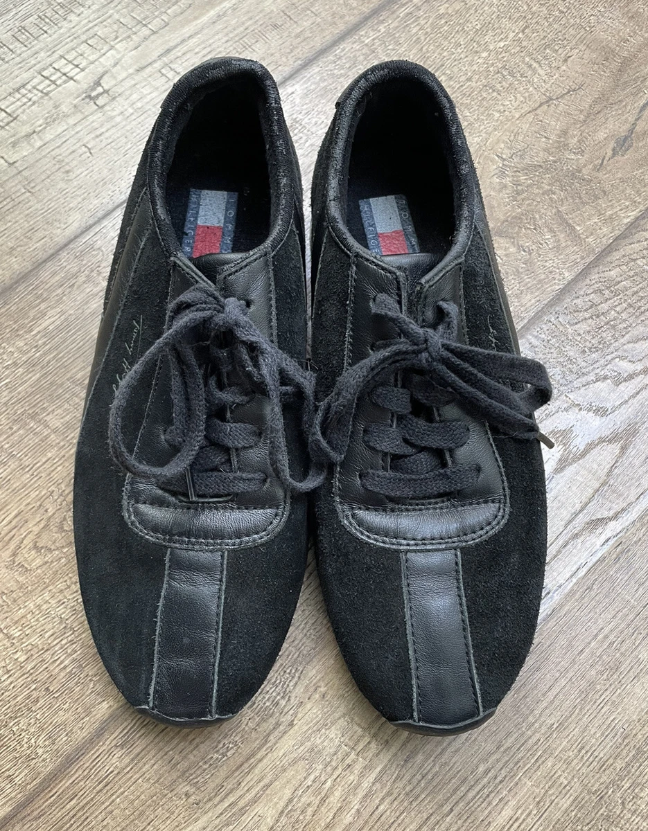 Suede tommy on sale hilfiger trainers womens